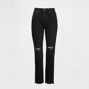 GAP Black Cheeky Straight High Rise 28/6 Long